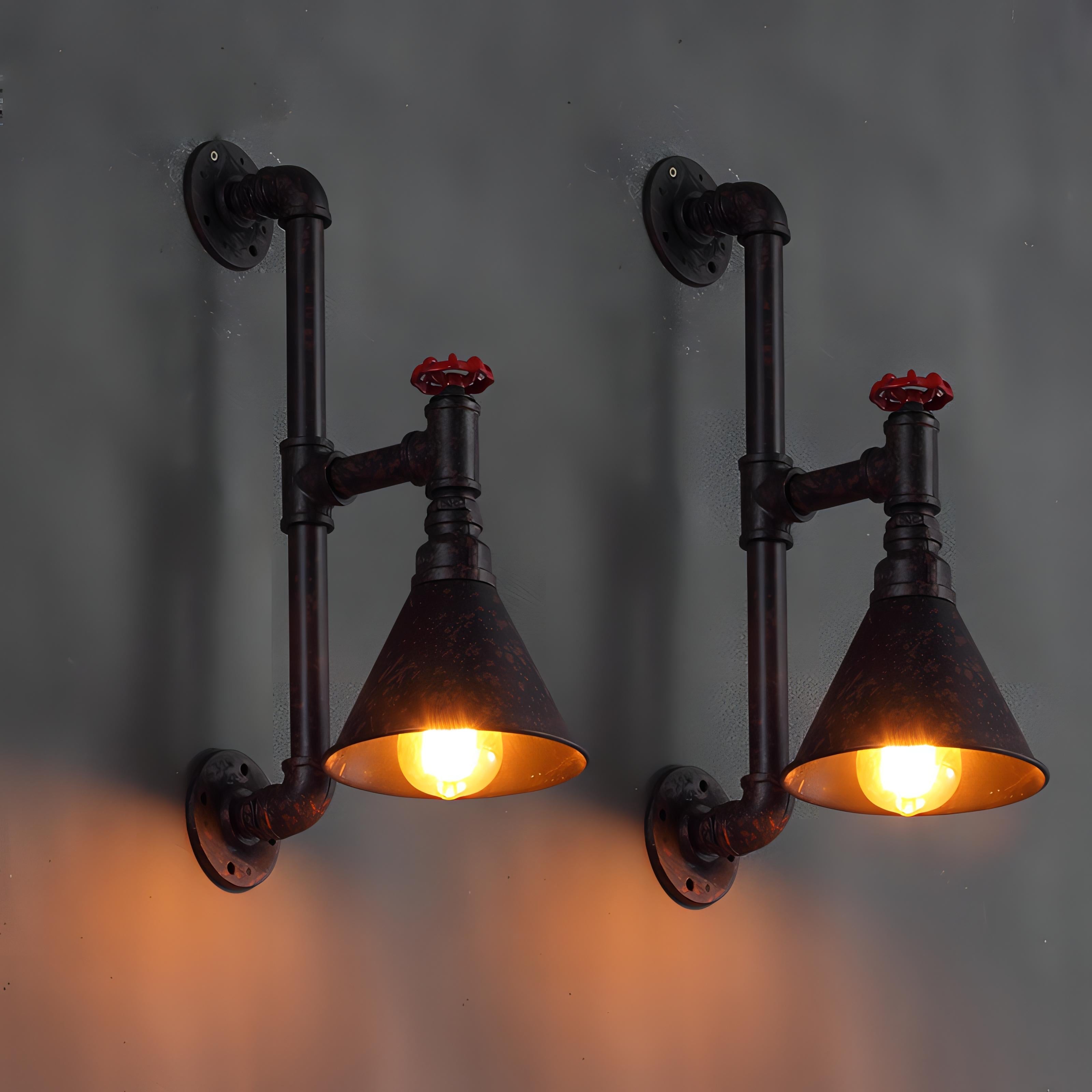 Arian - Retro Industrial Water Pipe Wall Light
