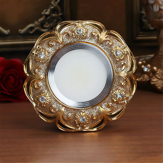 Keeton - Vintage Patterned Gold Round Ceiling Spotlight Downlight