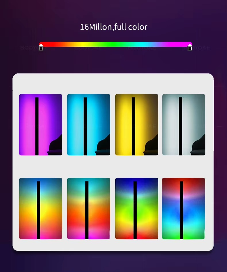 Asya - RGB Multicoloured Outdoor Wall Light Bar Waterproof