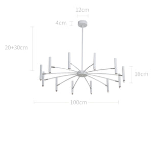 Bodie - Round Multi Adjustable Head Modern Ceiling Light Chandelier