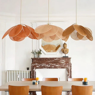 Milana - Fabric Flower Big Shade Hanging Pendant Ceiling Light