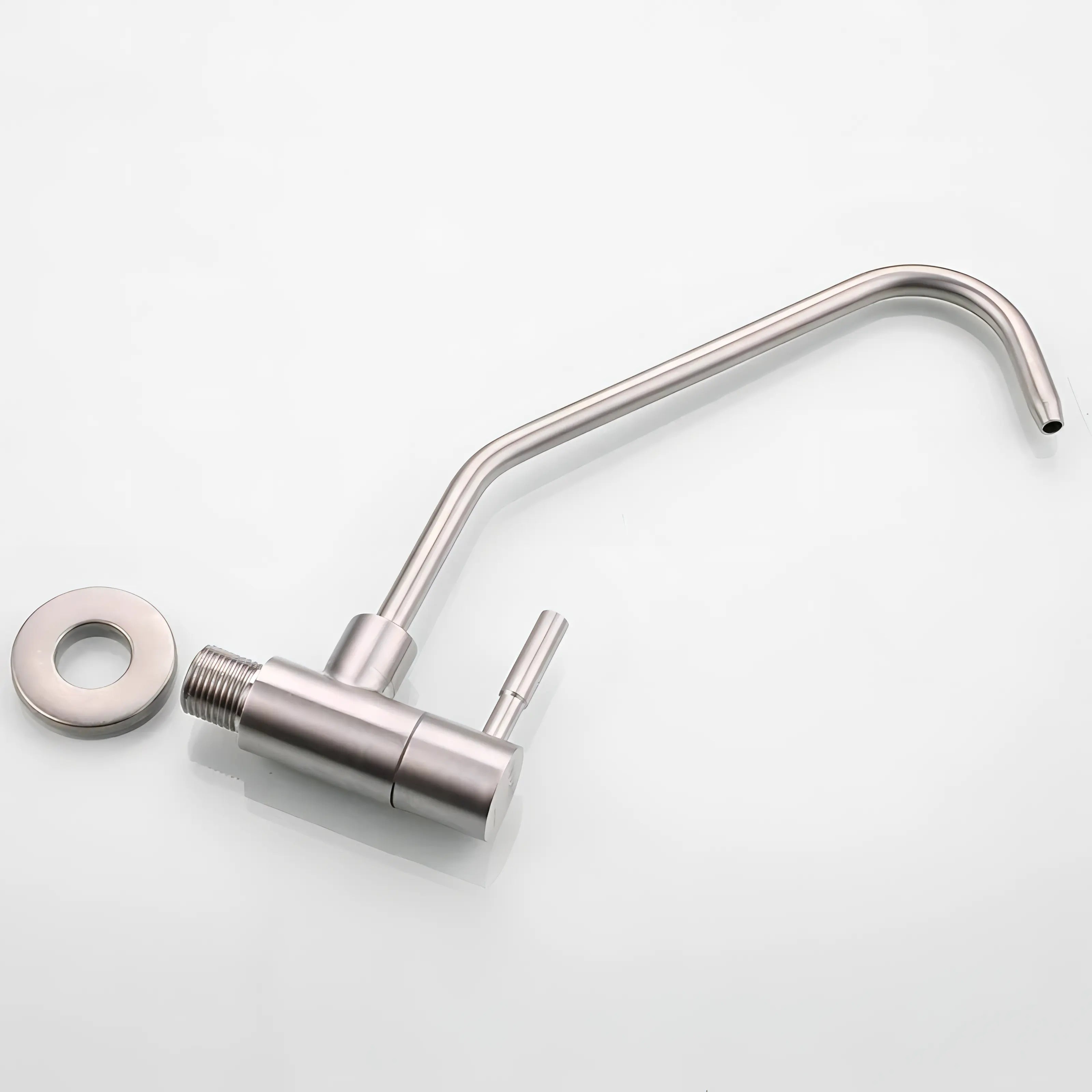 Carrasco - Nickel Bent Modern Cold Water Drinking Kitchen Tap