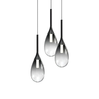 Reana - Coloured Glass Teardrop Pendant Ceiling Light
