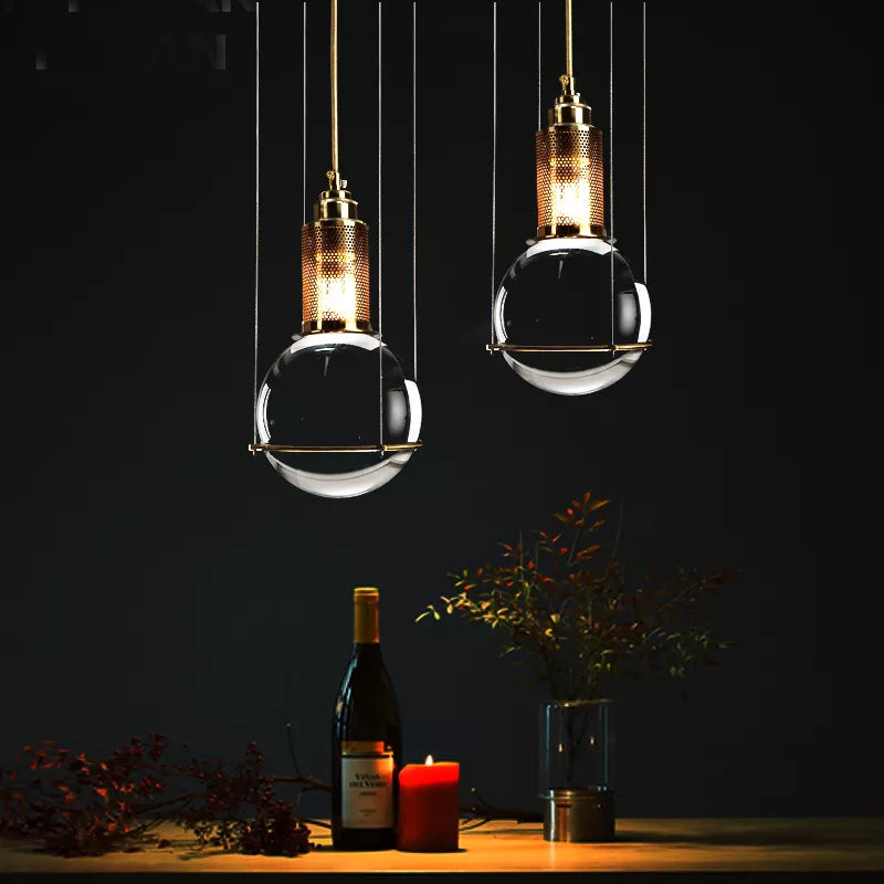 Niklaus - Single Head Postmodern Ball Hanging Ceiling Pendant Light