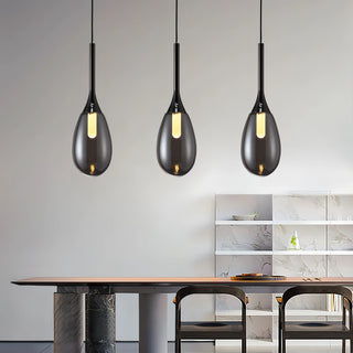 Reana - Coloured Glass Teardrop Pendant Ceiling Light