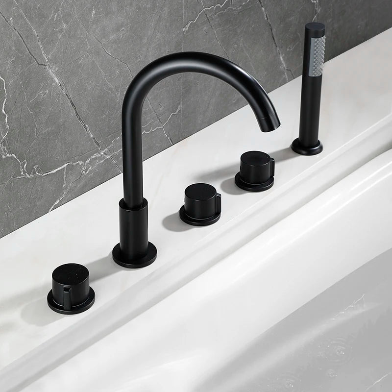 Nolan - Modern 5 Piece Bathtub Tap/Shower Set