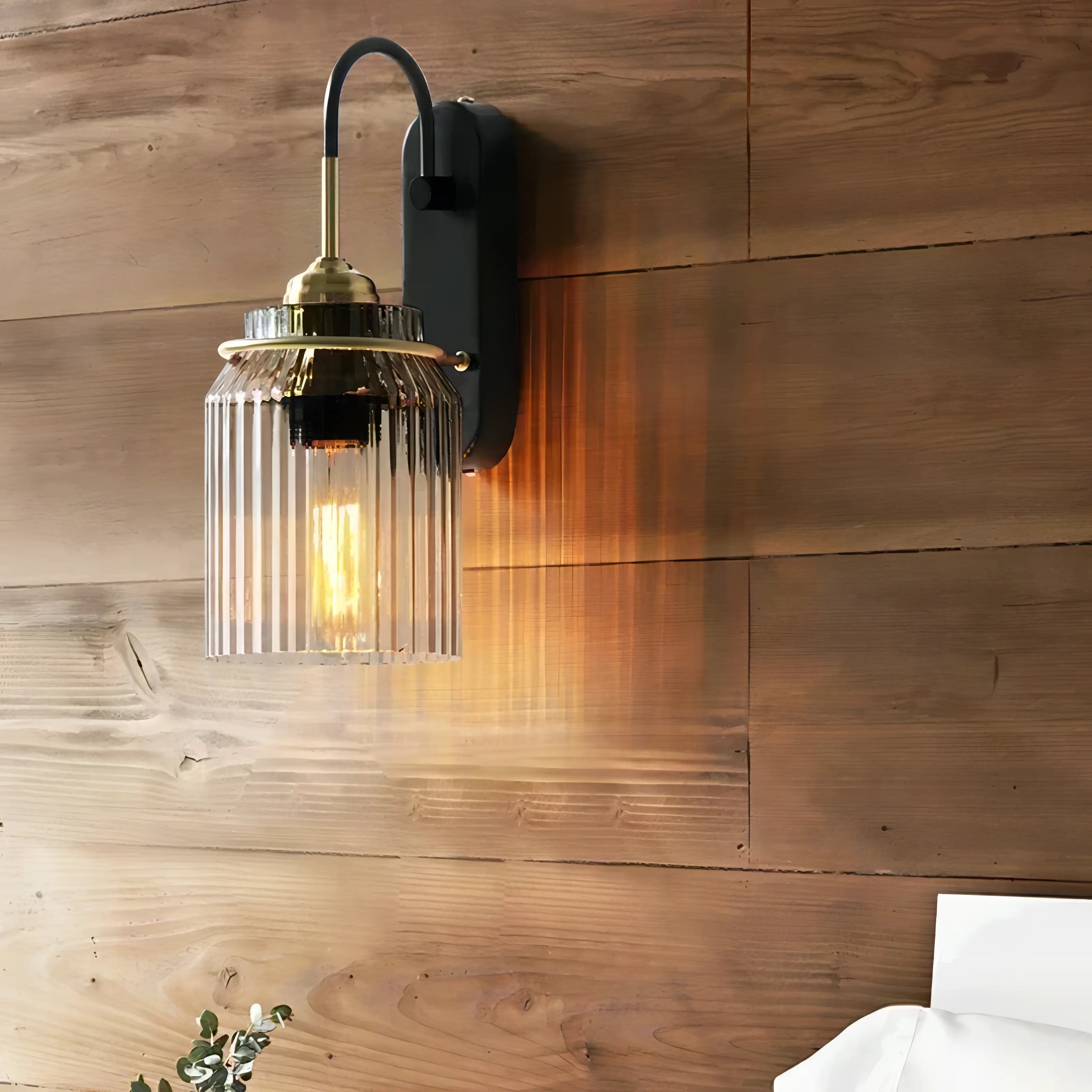 Taline - Luxury Fluted Glass Wall Lamp