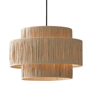 AWITI - Handmade Woven Round Tiered Ceiling Light