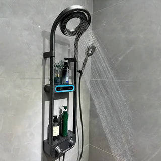 Nava - Round Head Thermostatic Shower Set Mini Handheld Included