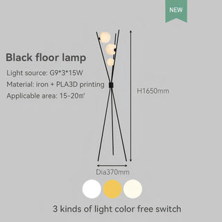 Mila - Stylish Minimalist Floor Lamp with Moon-Inspired Design