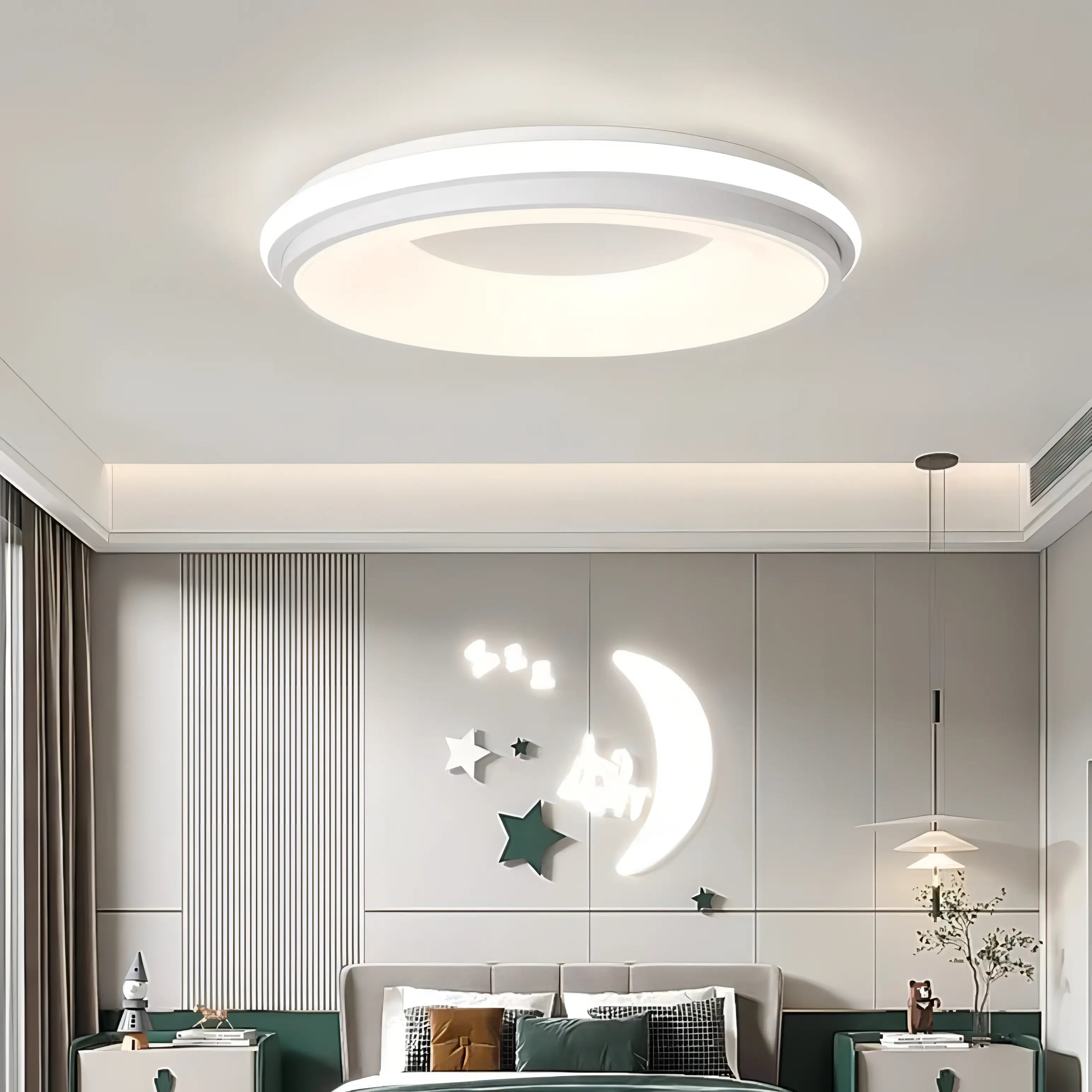 Jackie - Round Multicolour Flush Mount Modern Ceiling Light