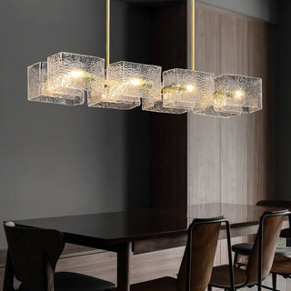 Jace - LED Modern Textured Glass Chandelier