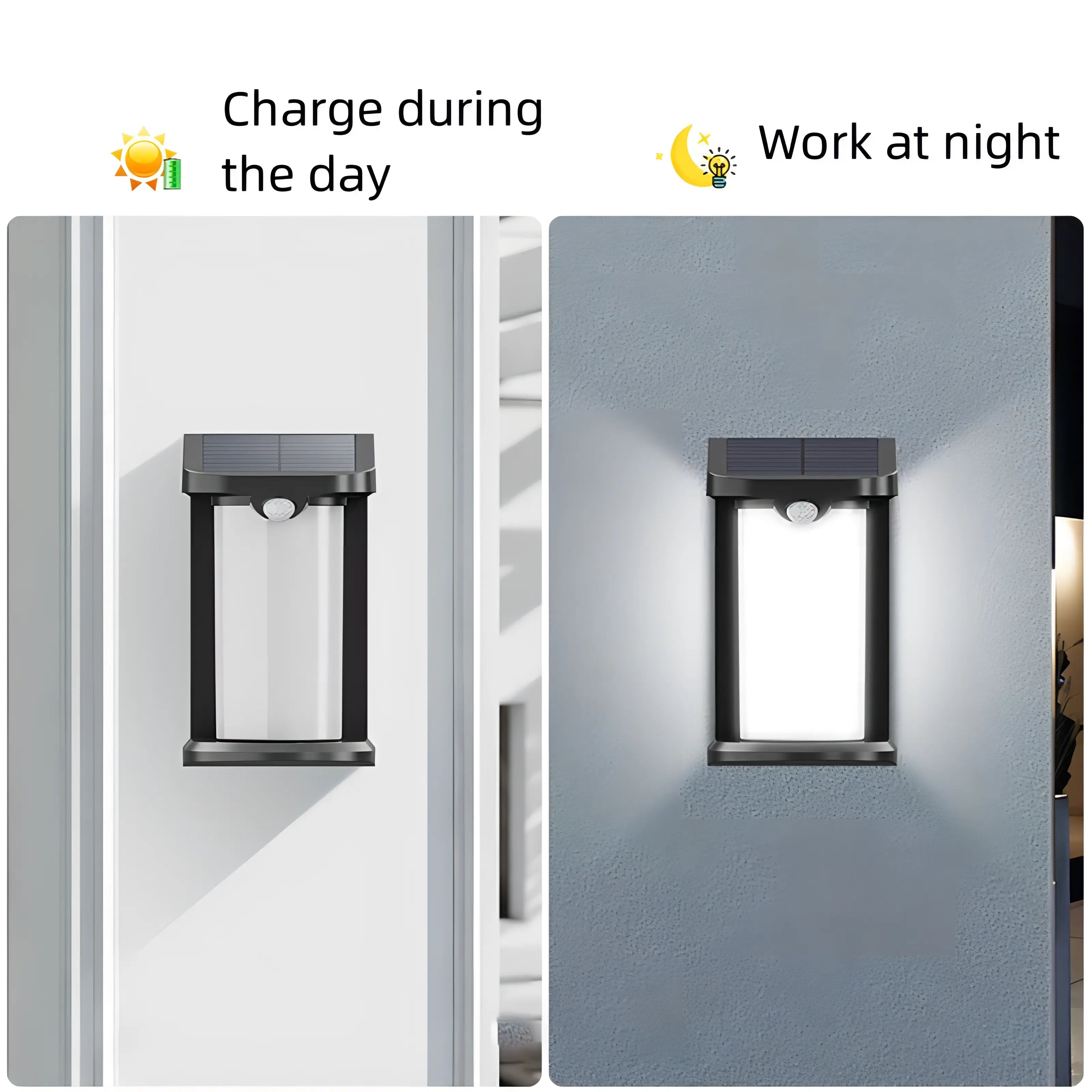 Mcghee - LED Round Outdoor Motion Sensor Wall Light