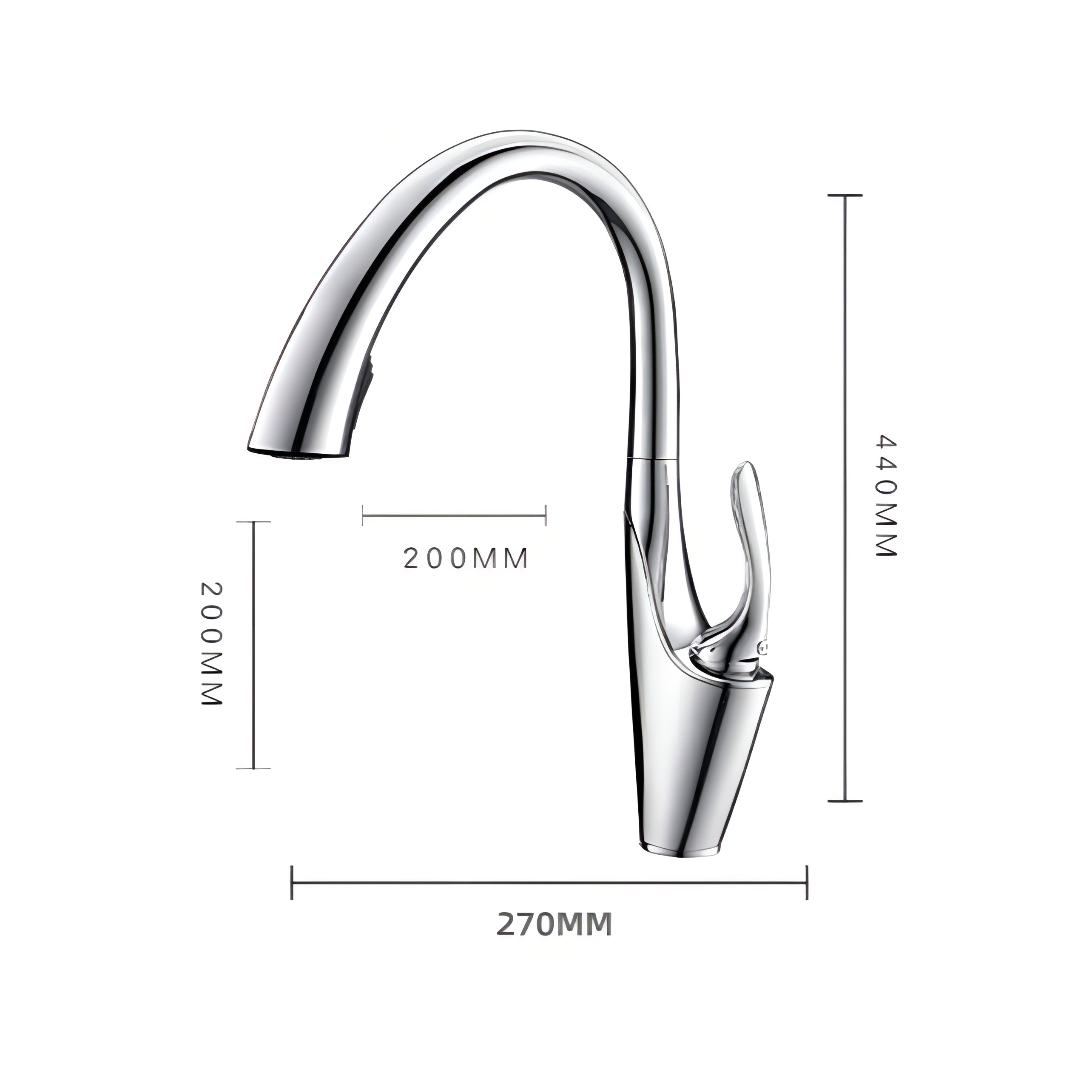 Mathias - Pull Out Kitchen Sink Deck Mounted Tap