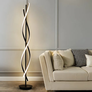 Liam - Modern LED Twisted Floor Lamp