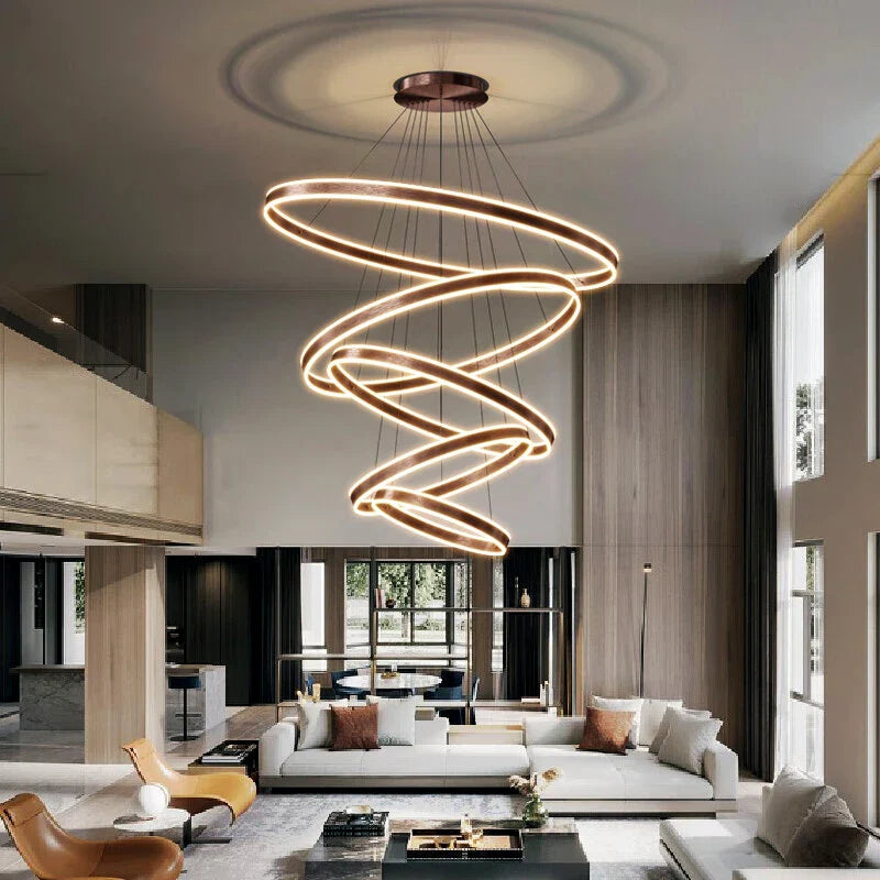 Jenru - Modern Multi Ring Hanging Ceiling Chandelier