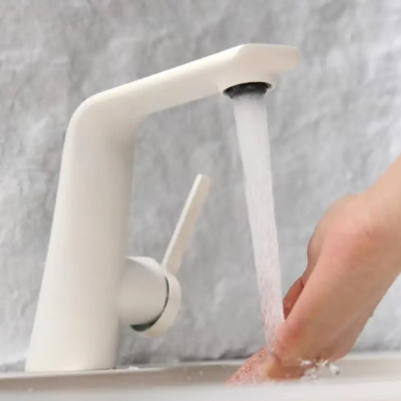 Damion - Modern Nickel Finish Single Handle Bathroom Sink Tap