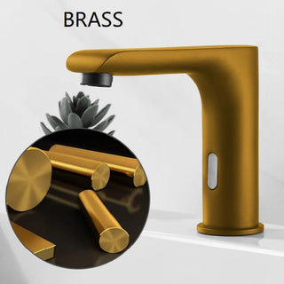 Luz - Modern Angled Spout Matte Black Touch-less Tap