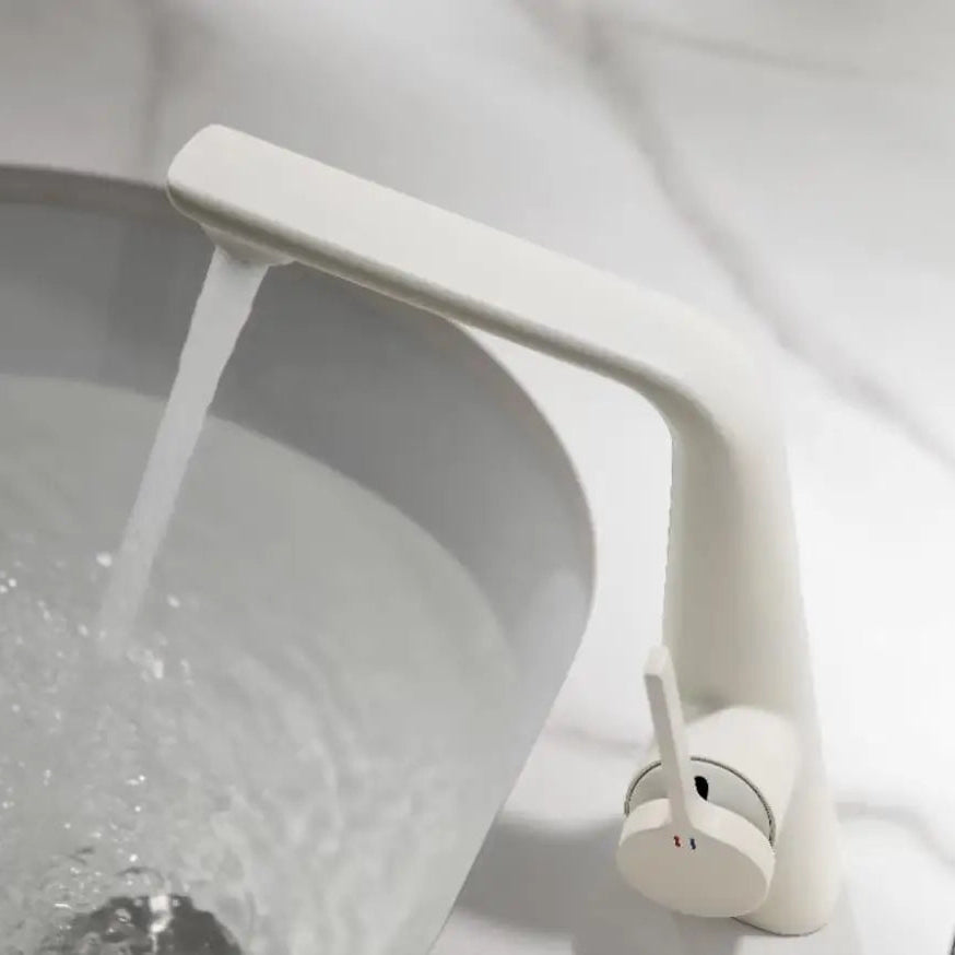 Damion - Modern Nickel Finish Single Handle Bathroom Sink Tap