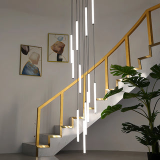 Fredrica - LED Hanging Tube Modern Round Chandelier