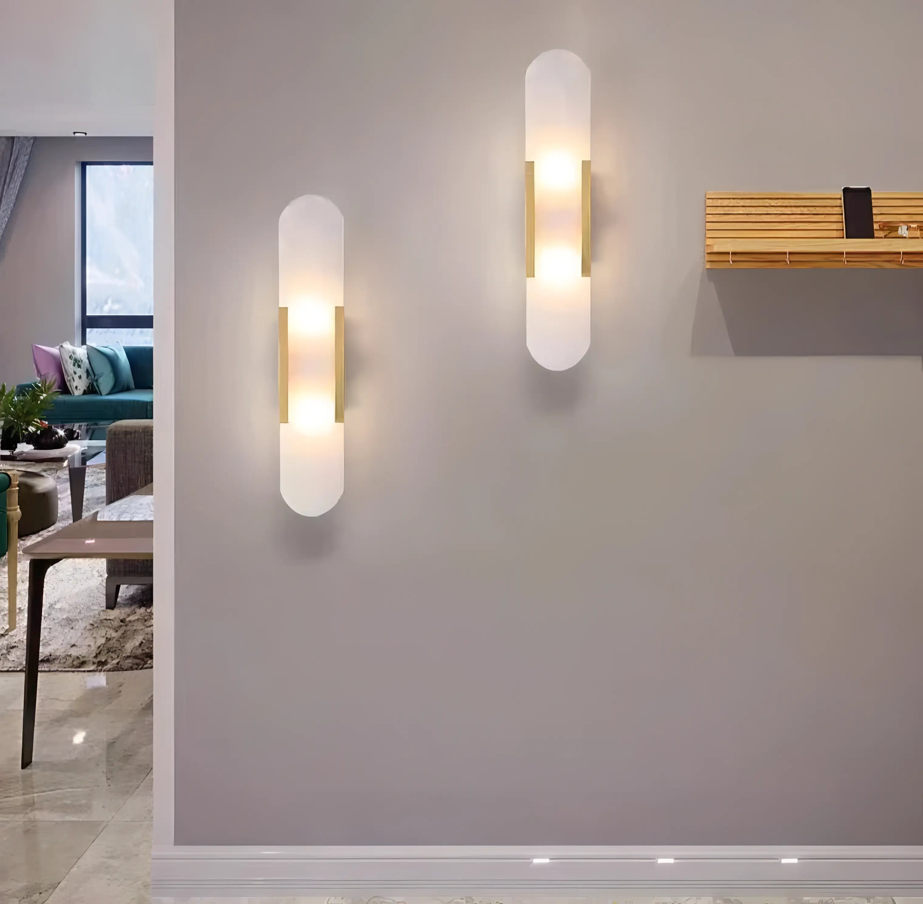 Zabel - Modern Stone Wall Lamp