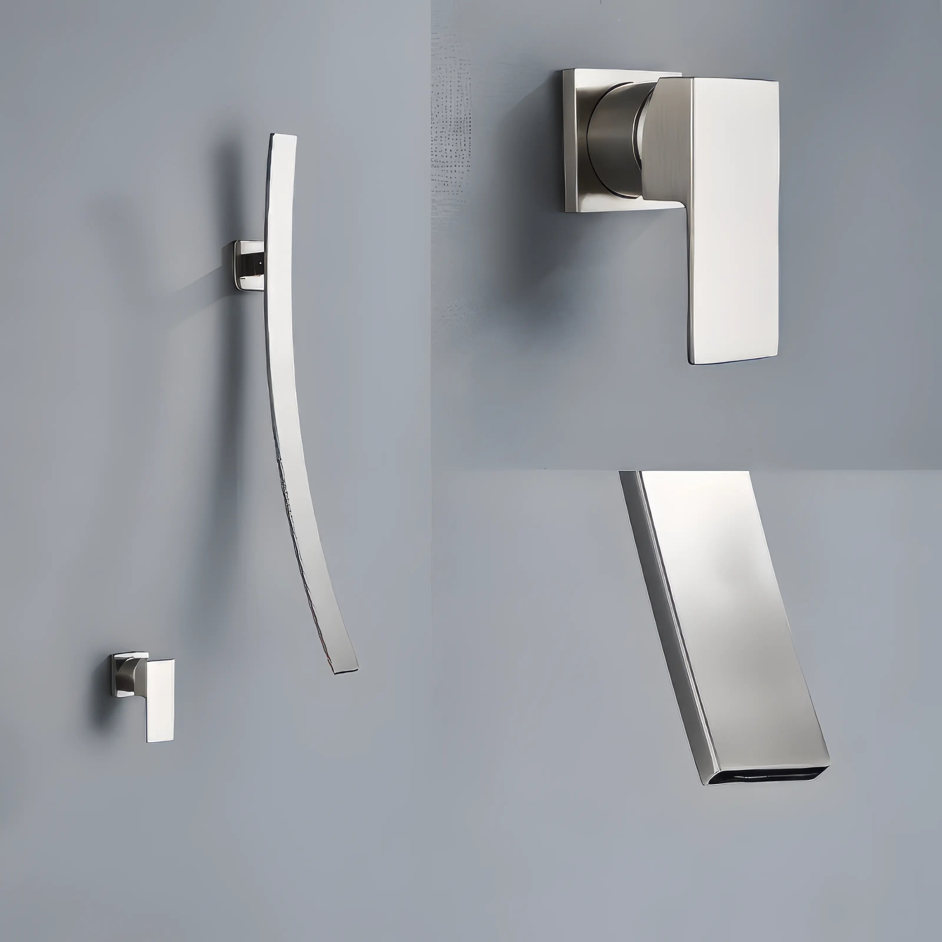 Sadhbh - Modern Wall Mounted Waterfall Bathroom Hot/Cold Mixer Tap