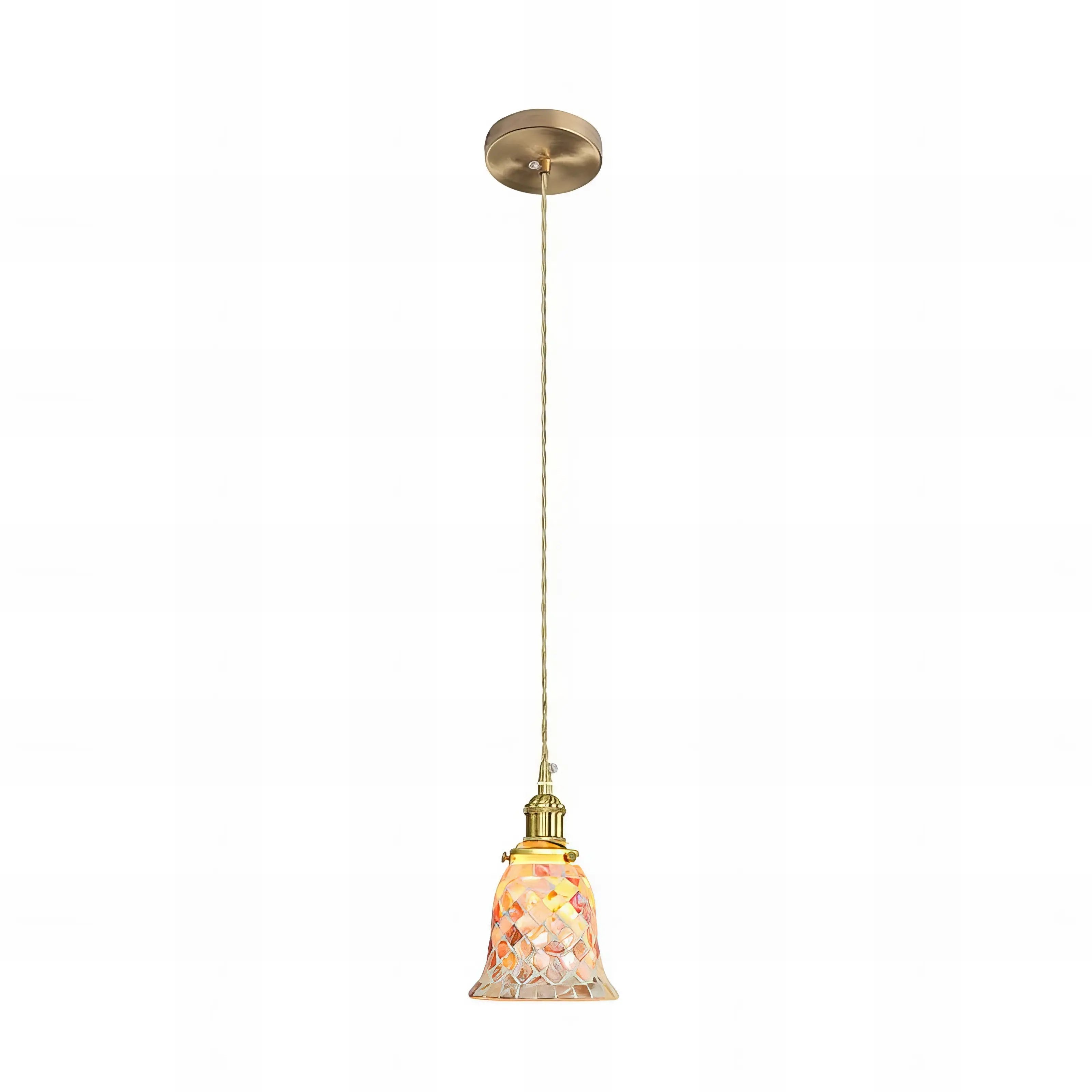 Lucy - Mediterranean Coloured Glass Pendant Ceiling Light