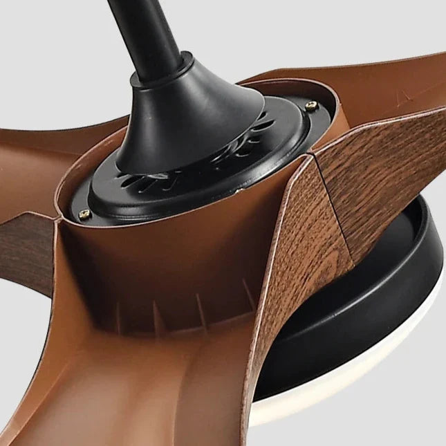 Amirah - 42/52/60Inch 3 Blade Wood Style Ceiling Fan with LED Light