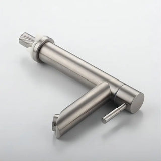 Edith - Modern Stainless Steel Single Lever Deck Mounted Basin Mixer Tap