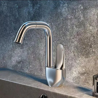 Moriah - Elegant 360 Degree Rotary Upturn Lift Curved Spout Single-Handle Tap