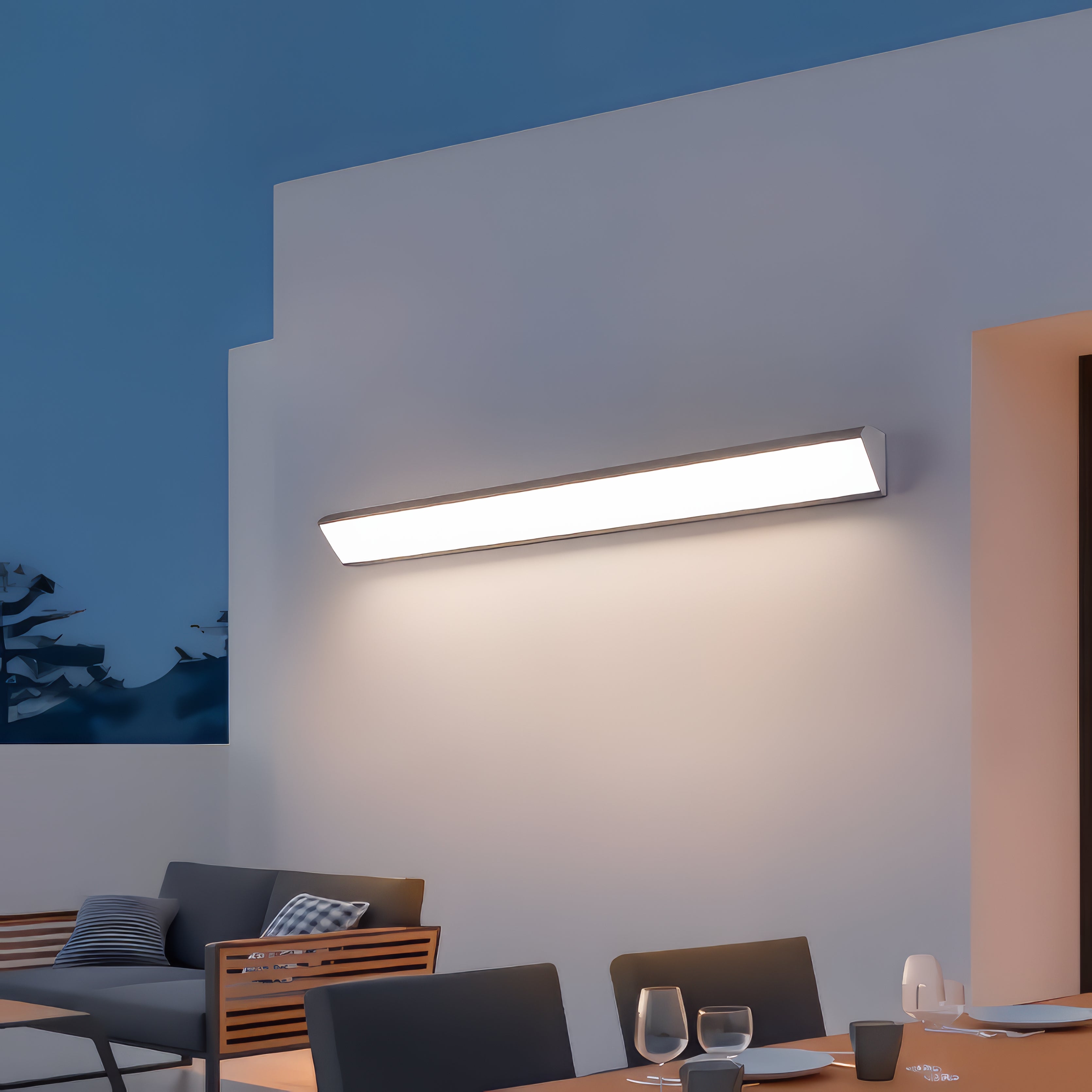 Enfys - LED Angled Outdoor Wall Light Bar