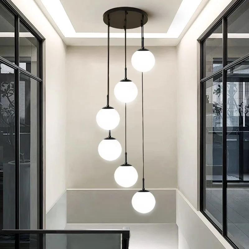 Polly - Modern Round Hanging LED Ball Ceiling Chandelier