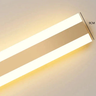 Simeon - Modern LED Outdoor Strip Wall Light Gold IP65 Waterproof