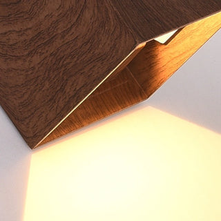 DAYO - Modern Wood Style Up/Down Wall Light Dark Brown