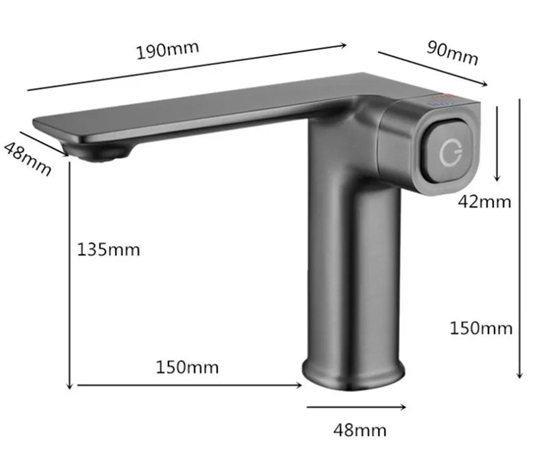 Zhuri - Sink Mixer Push-Button Modern Tap