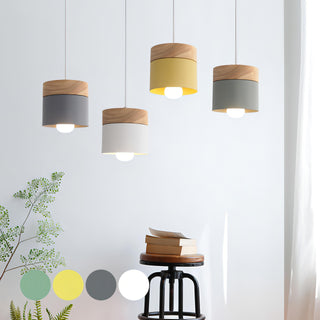 Maxton - Nordic Wood Round Pendant Hanging Ceiling Light