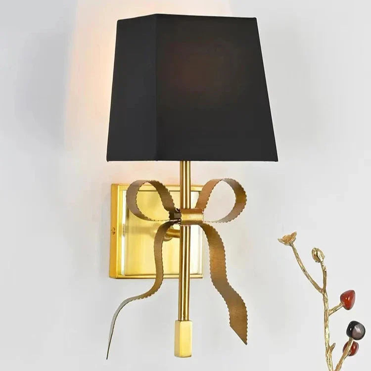 Maggie - Modern Gold Ribbon Bow LED Wall Light