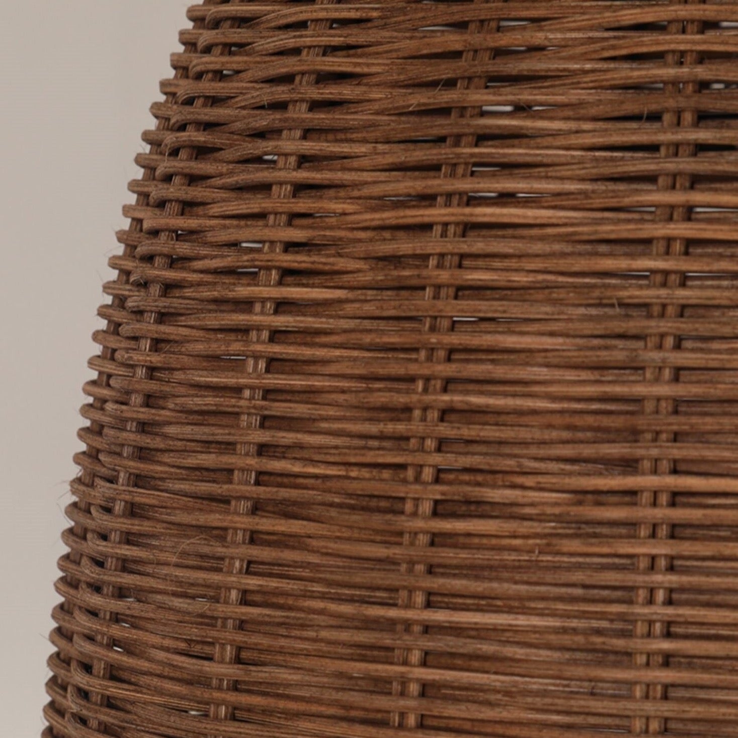 EKUA - Handmade Rattan Shade Round Pendant Ceiling Light