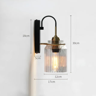 Taline -  Luxury Fluted Glass Wall Lamp