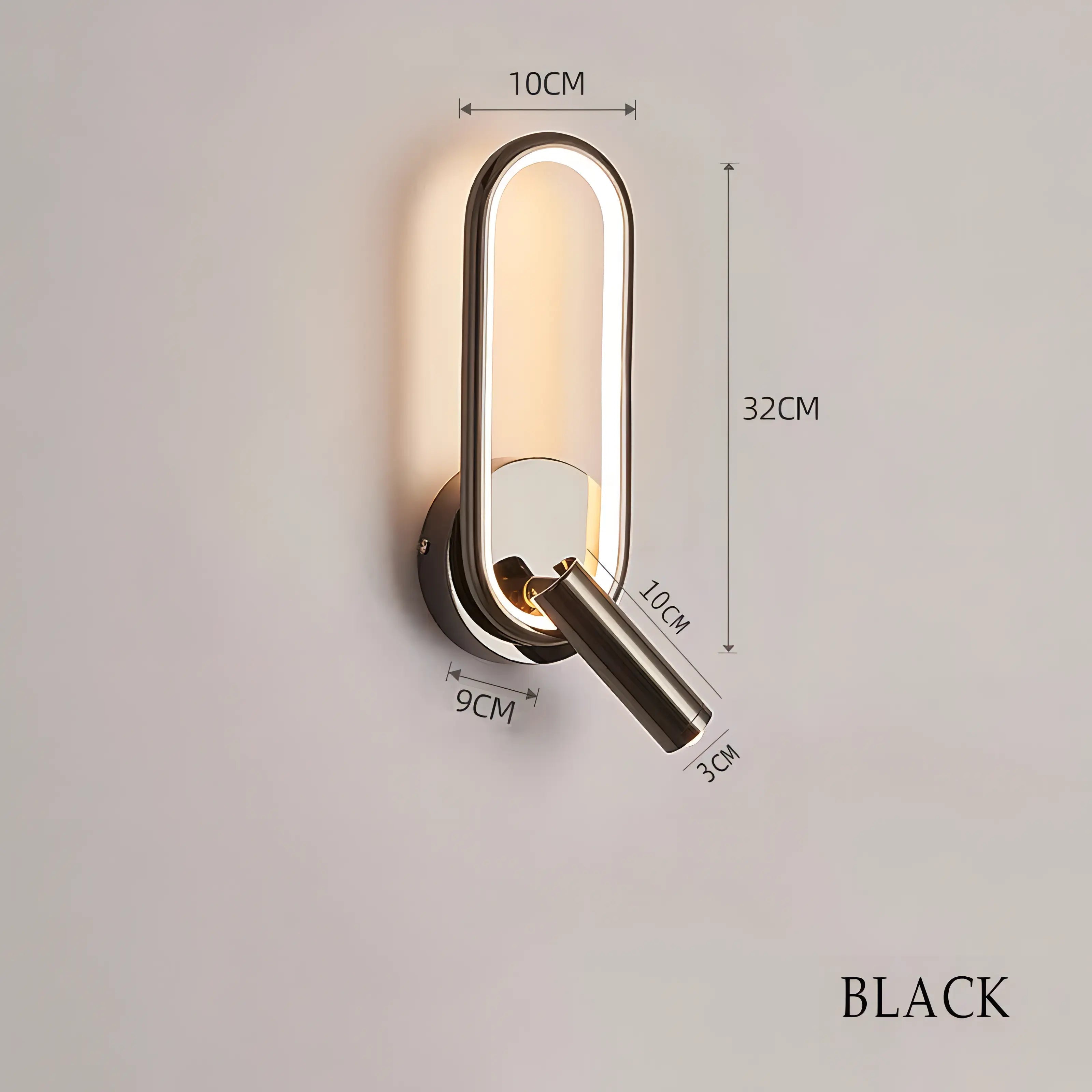 Aniyah - Modern Adjustable Ring LED Wall Reading Light