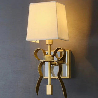 Maggie - Modern Gold Ribbon Bow LED Wall Light