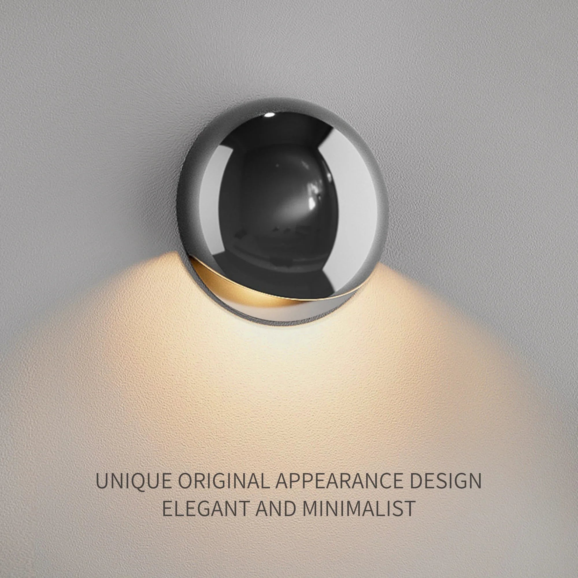 Attilia - Modern Circular Coloured Glass Dome Wall Light