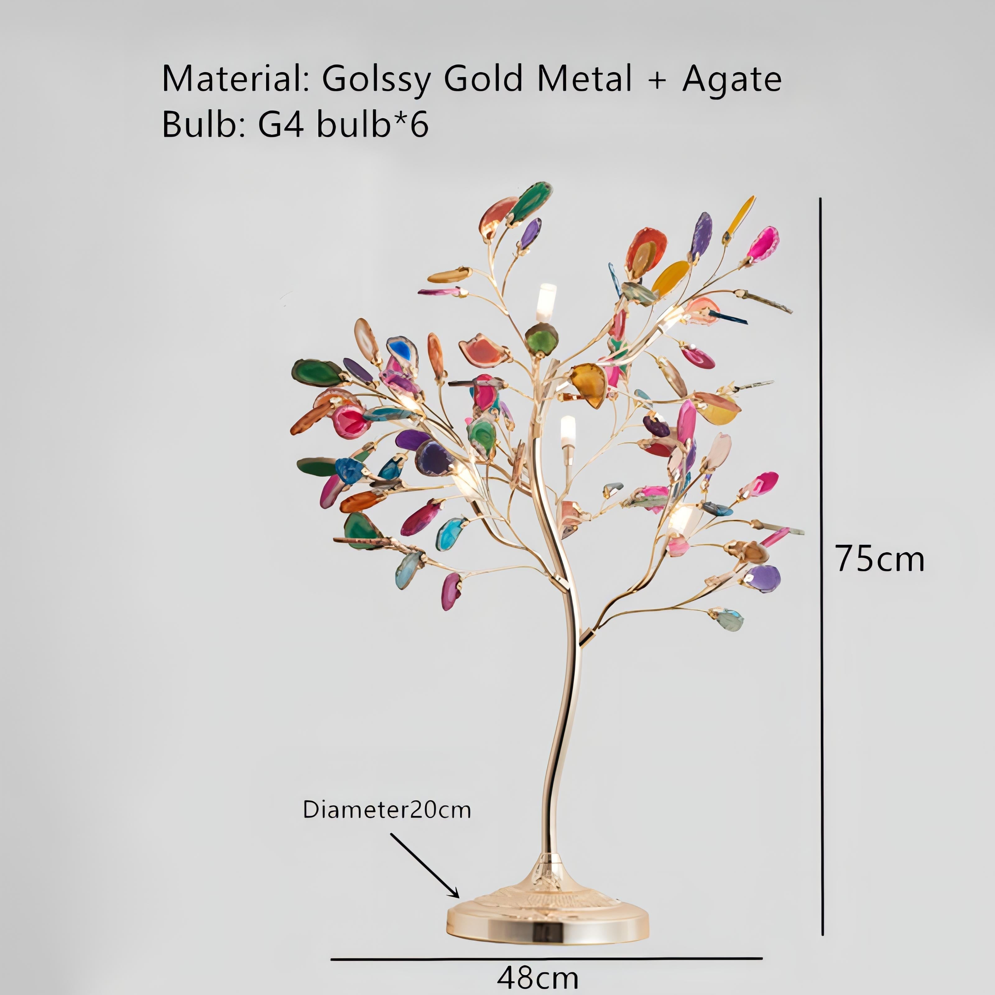Idris - Colourful Glass Petal Flower Floor & Table Light
