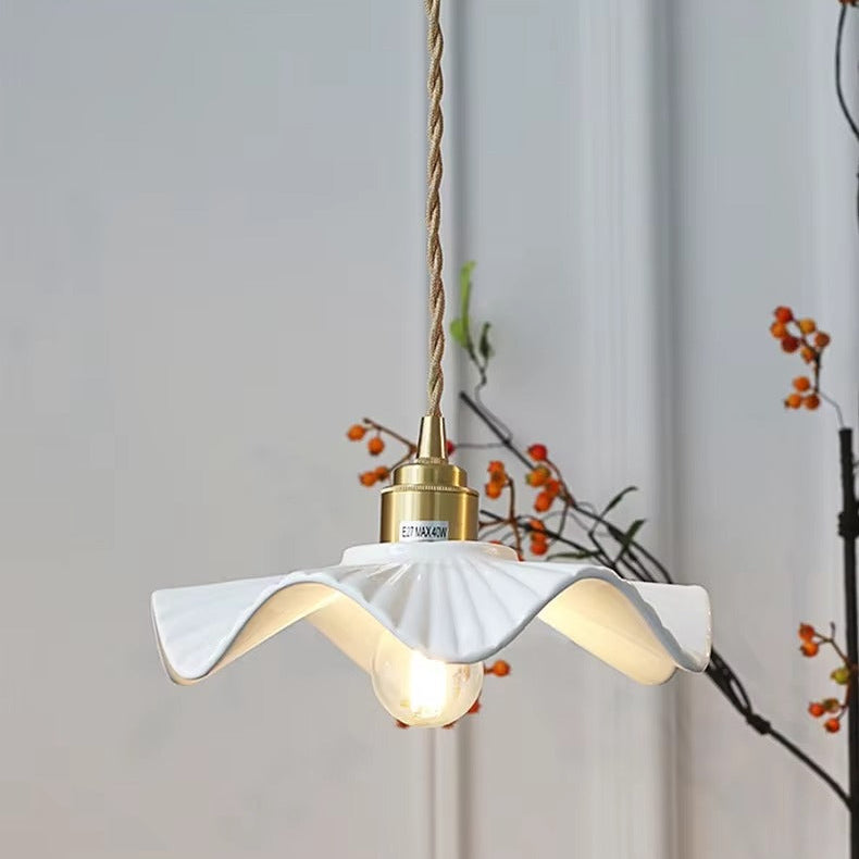 Fumi - Vintage Ceramic Hanging Pendant Ceiling Light