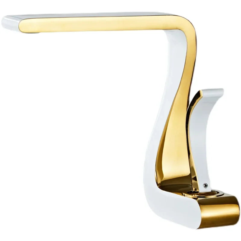 Eleazar - Modern Curved Single Lever Basin Mixer Tap