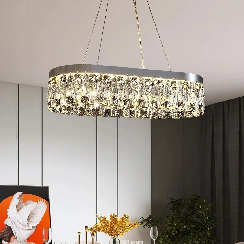 Lia - Modern Crystal Pendant Chandelier