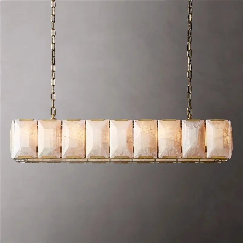 Naitis - Retro Vintage Marble Shade Ceiling Light Chandelier