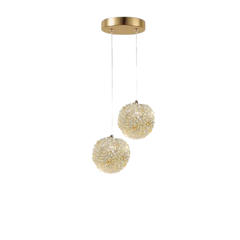 Hannah - Modern Gold Crystal Ball Pendant Ceiling Light