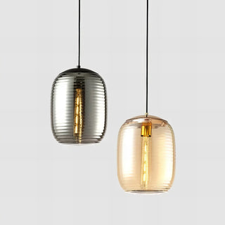 Adelia - Patterned Dome Glass Pendant Ceiling Light