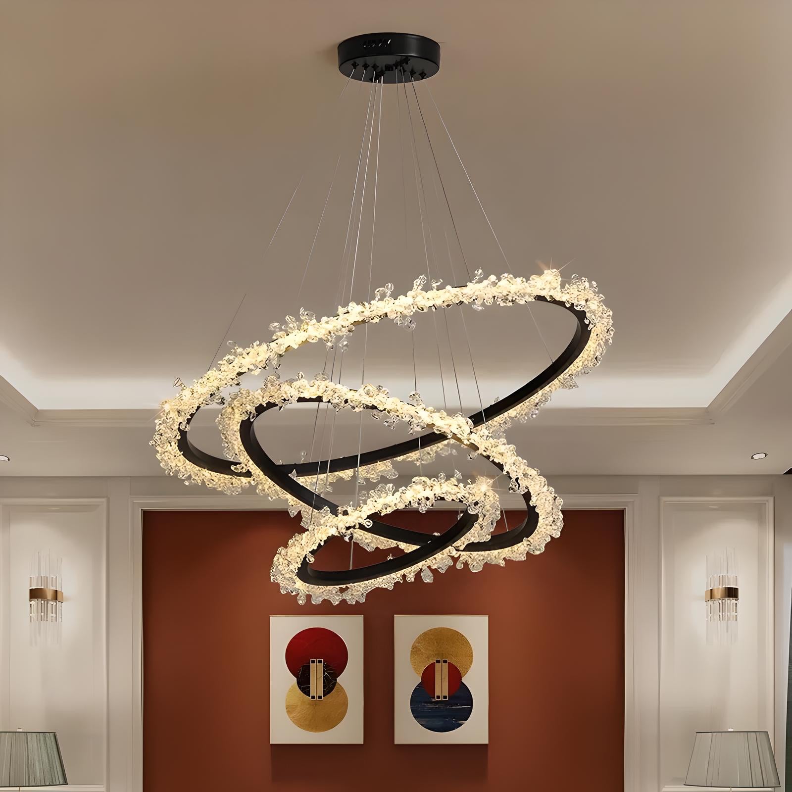 Maria - Modern Round Crystal Ceiling Chandelier